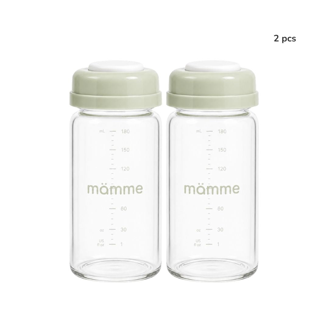 Wide Neck Glass Breastmilk Storage Bottle (180 mL)
