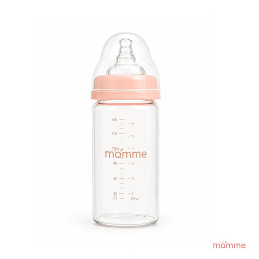 Wide Neck Glass Baby Bottle (180 mL)