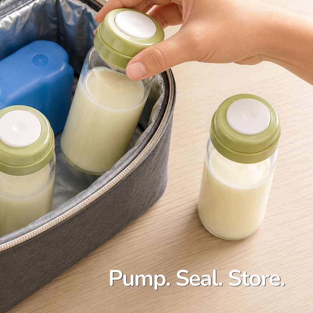 Wide Neck Glass Breastmilk Storage Bottle (180 mL)