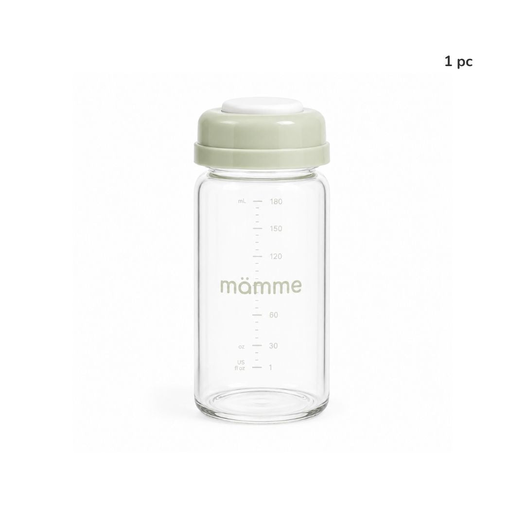 Wide Neck Glass Breastmilk Storage Bottle (180 mL)