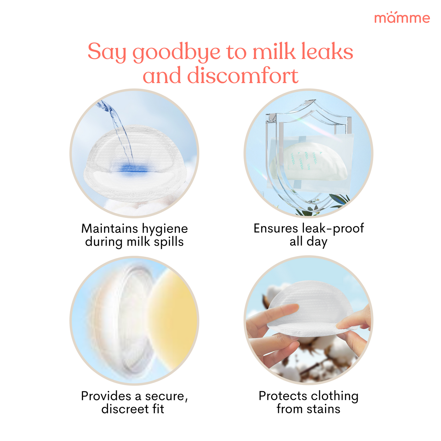 Ultra-Thin Disposable Breast Pads (120 Count) | Leak-Proof Breastfeeding Pads for Moms