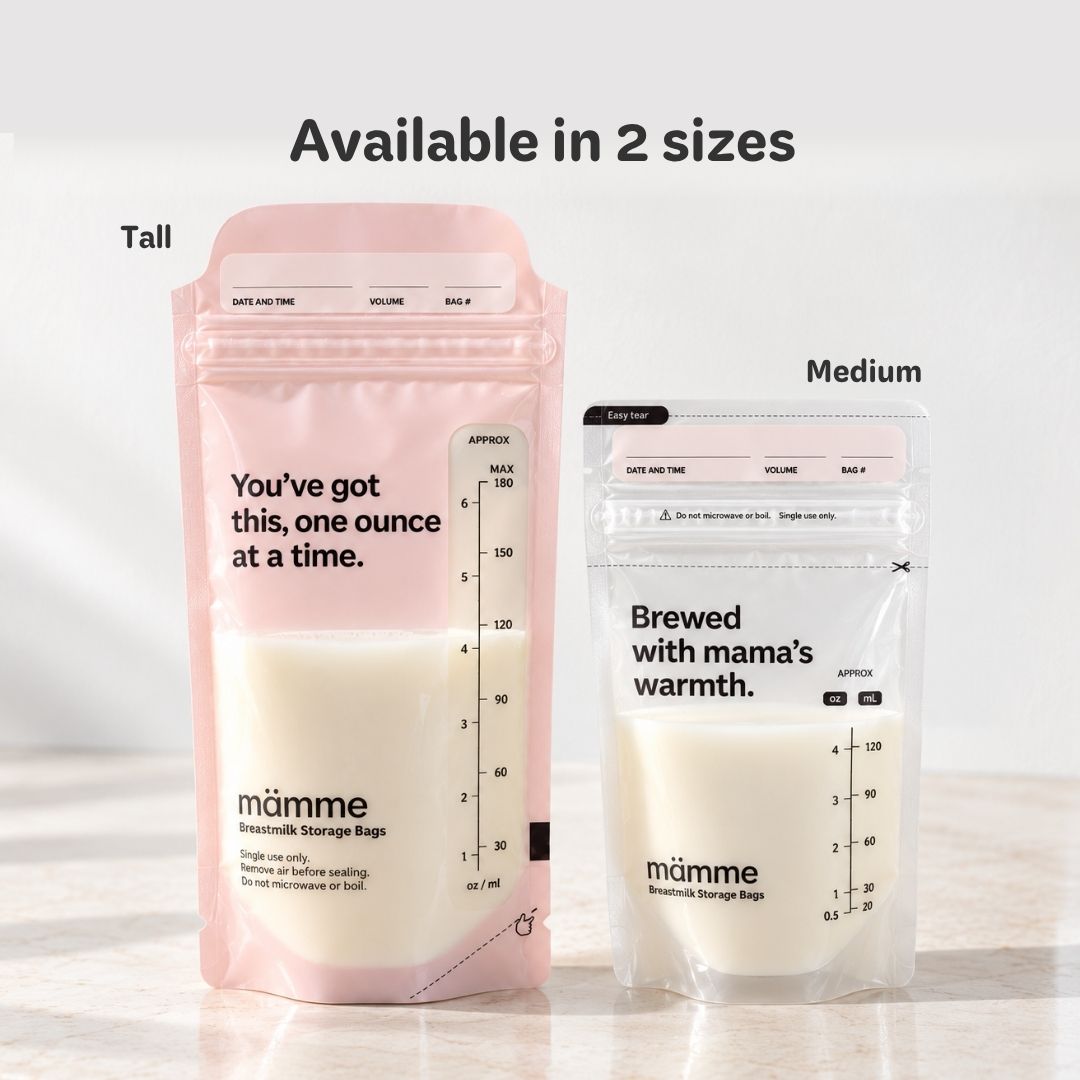 MAMME Breastmilk Storage Bags 120mL / 4oz, 30 pieces per pack