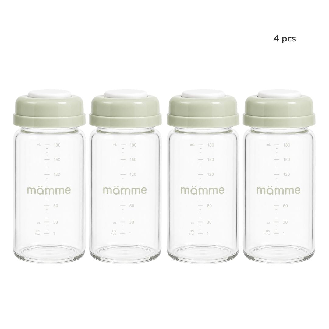 Wide Neck Glass Breastmilk Storage Bottle (180 mL)