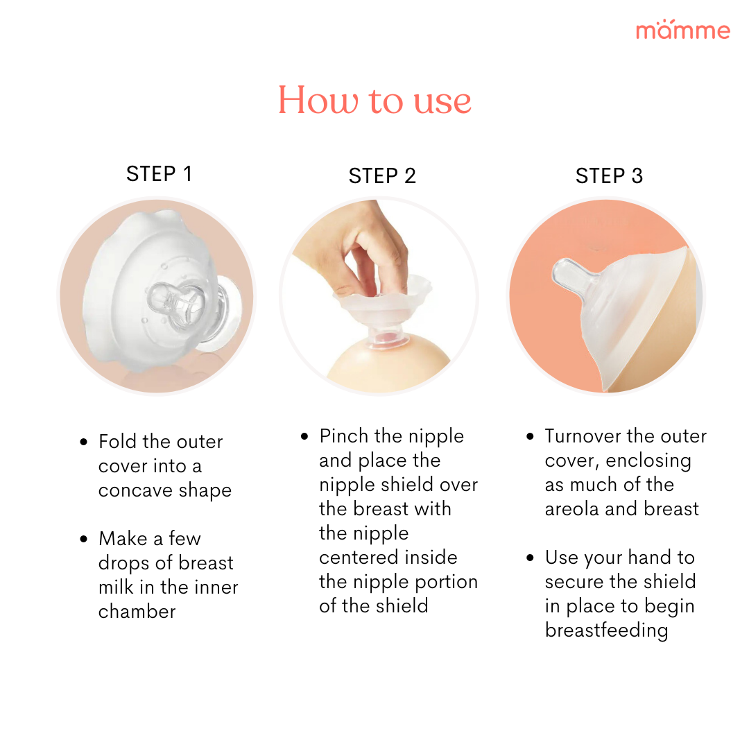 Mamme Nipple Shield 19mm Breast Shield (Set of 2)