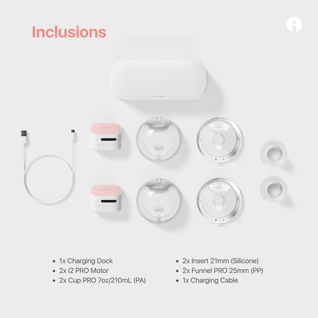 i2 PRO Double Wearable Pump with Dock | 2 year warranty