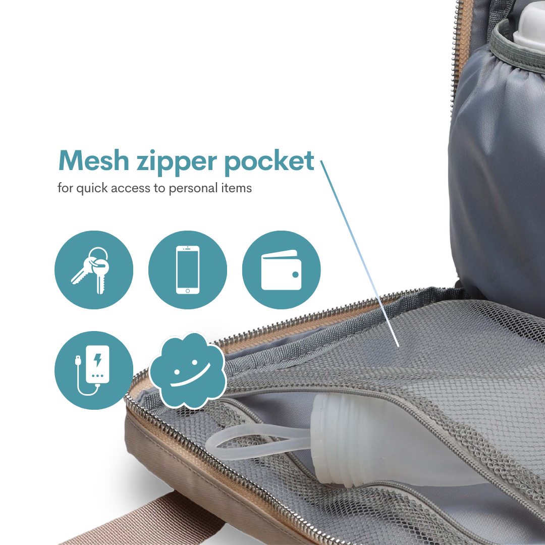 [Pumpalooza Sale] Mamme GO Pump Cooler Bag - Beige