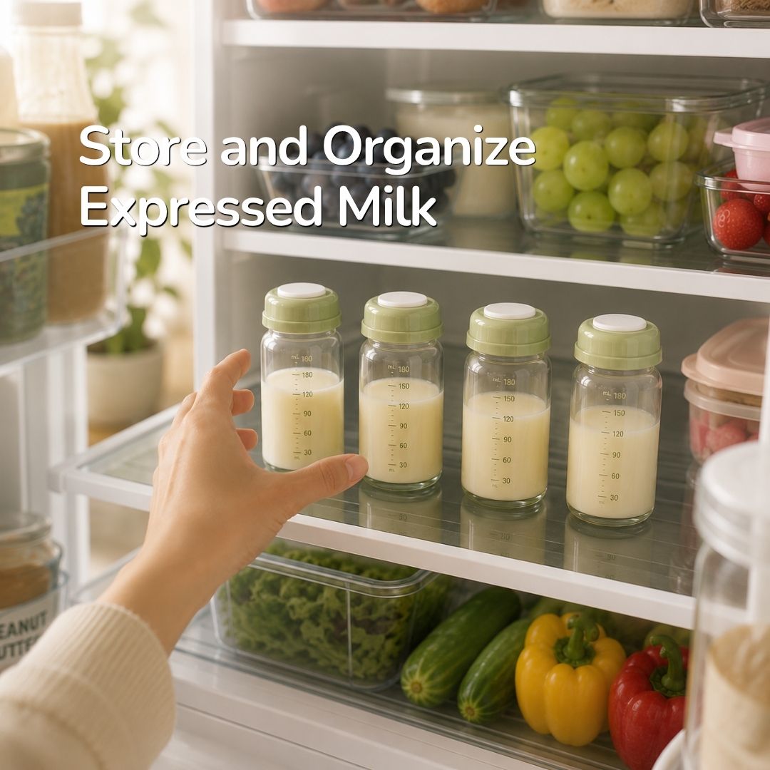 Wide Neck Glass Breastmilk Storage Bottle (180 mL)