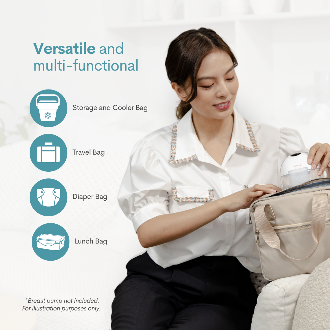 [Pumpalooza Sale] Mamme GO Pump Cooler Bag - Beige