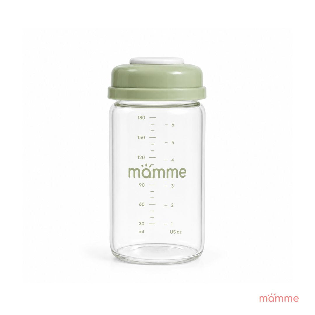 Wide Neck Glass Breastmilk Storage Bottle (180 mL)