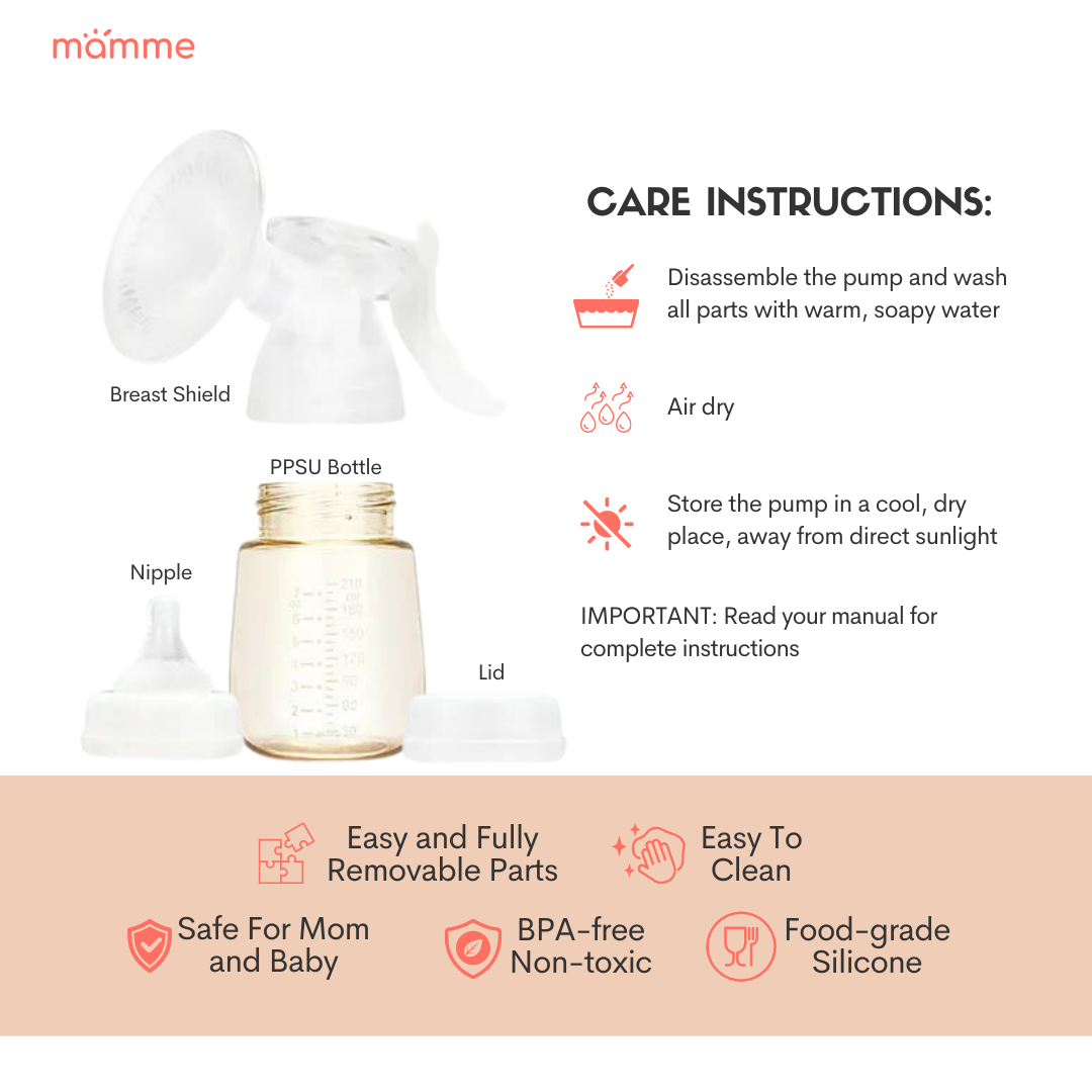 3-Step Manual Breast Pump System