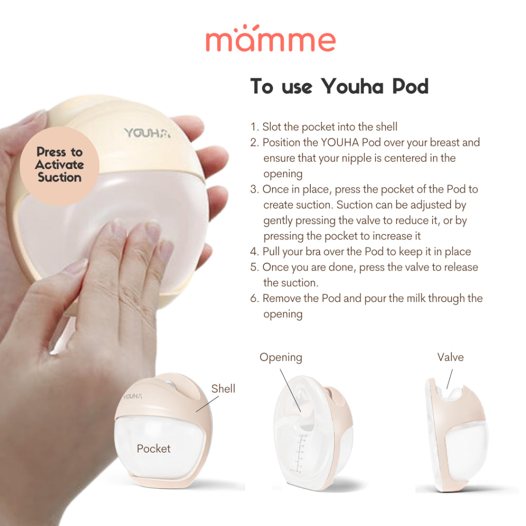 POD Wearable Silicone Breast Milk Collector