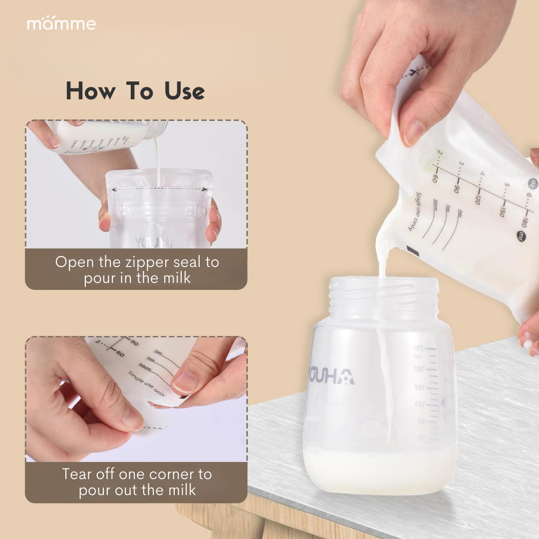 Breast Milk Storage Bags, 180mL